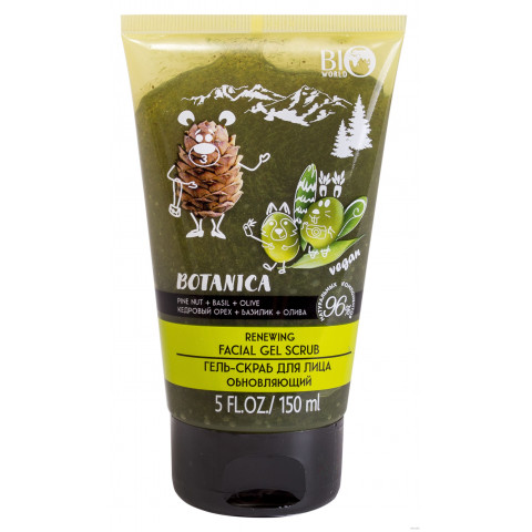 Гель-скраб для лица Botanica Обновляющий 150 мл
