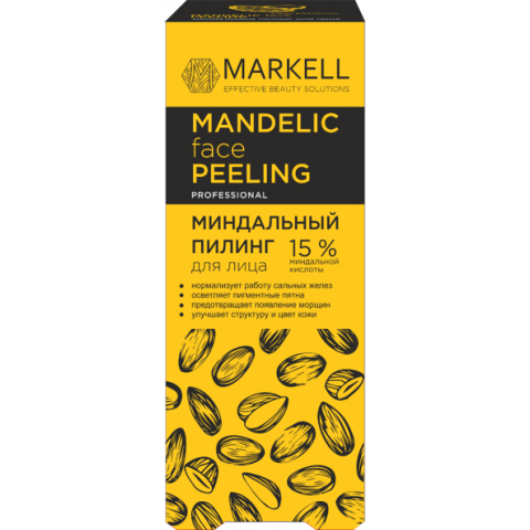 Пилинг для лица миндальный 15% Markell Professional 30 мл Пилинг для лица миндальный 15% Markell Professional 30 мл