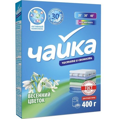 Порошок стиральный Сонца Чайка Весенний цветок ручная стирка для цветного 400 г