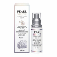 Крем-сыворотка для лица дневной 45-50+ липосомальный Белита Pearl Shine Жемчужная кожа Антигравитационная подтяжка 50 мл