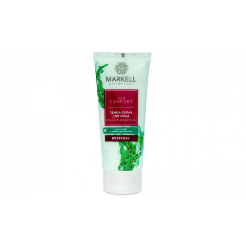 Пенка-скраб для лица Lux Comfort японские водоросли Markell 100мл