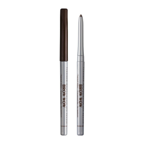 Карандаш механический для бровей Relouis BROW WOW тон 04 Soft Brown Шоколадный коричневый матовый
