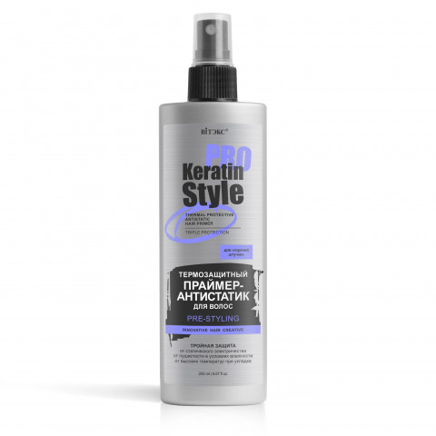 Праймер-антистатик термозащитный для волос Витэкс Pro Keratin Style 200 мл